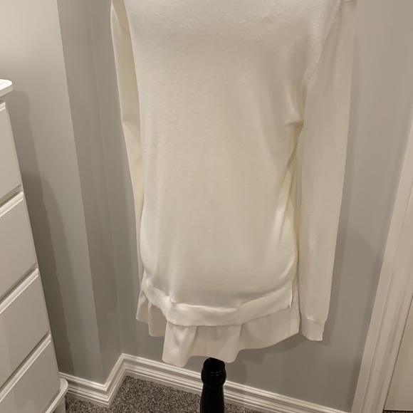 Like new ivory frilly waist Ted Baker sweater size 2 - Picture 2 of 4